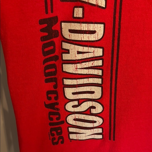 Harley-Davidson Red Short Sleeve T-shirt Sturgis South Dakota 2018 - Picture 4 of 11